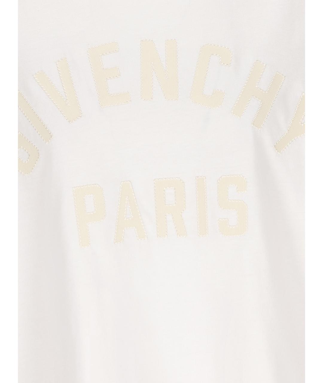 GIVENCHY Белая хлопковая футболка, фото 3