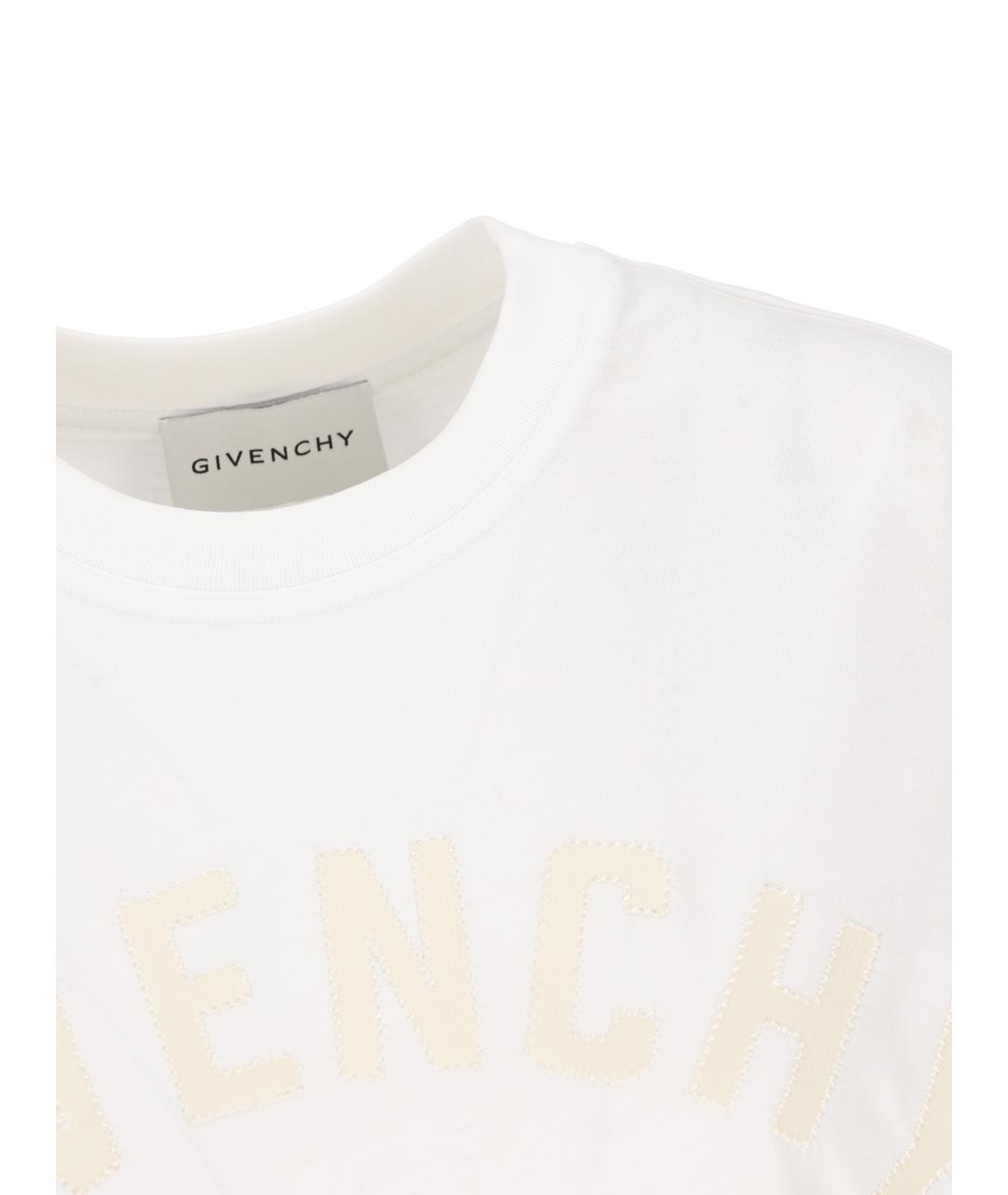 GIVENCHY Белая хлопковая футболка, фото 4