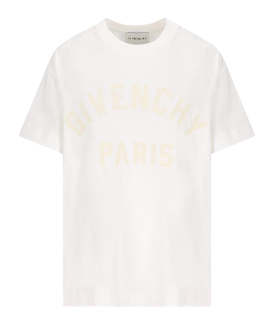 GIVENCHY Белая хлопковая футболка, фото 1