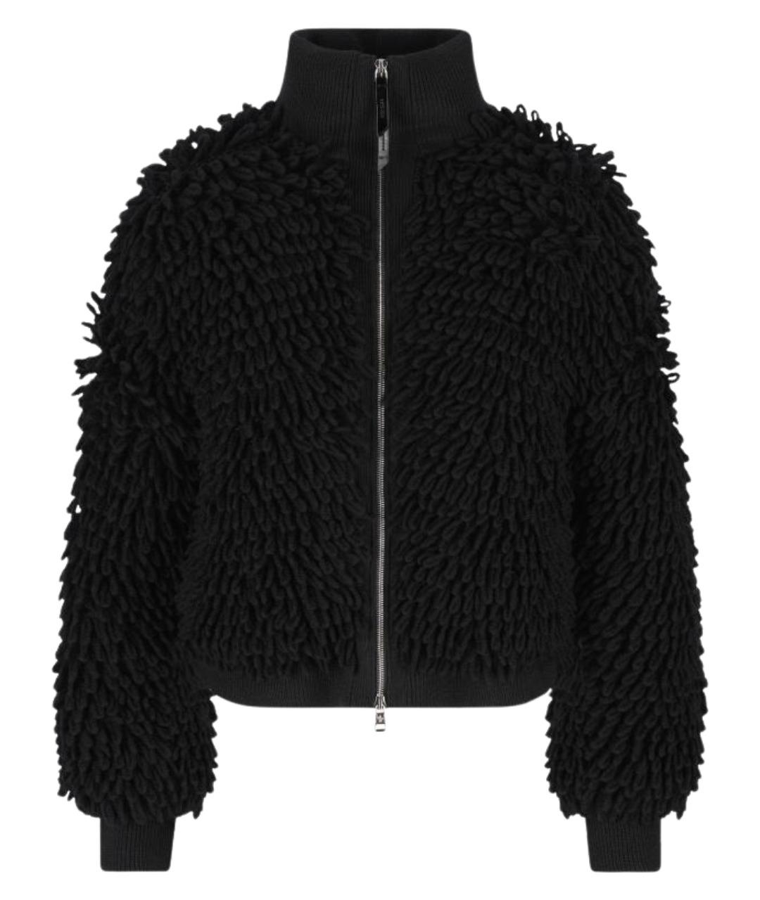 MONCLER Черная шерстяная куртка, фото 1