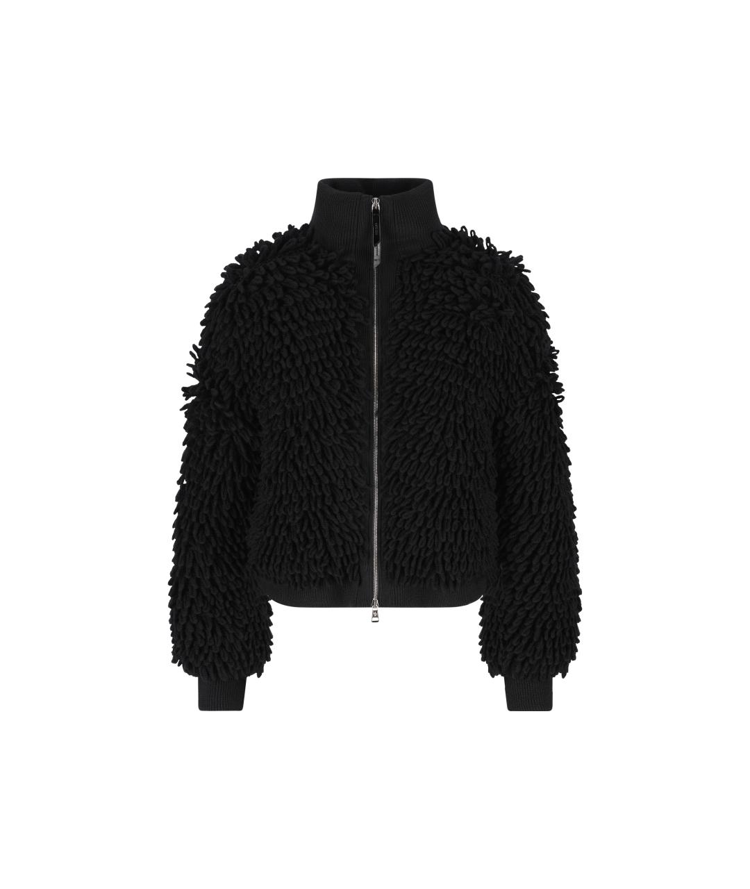 MONCLER Черная шерстяная куртка, фото 5