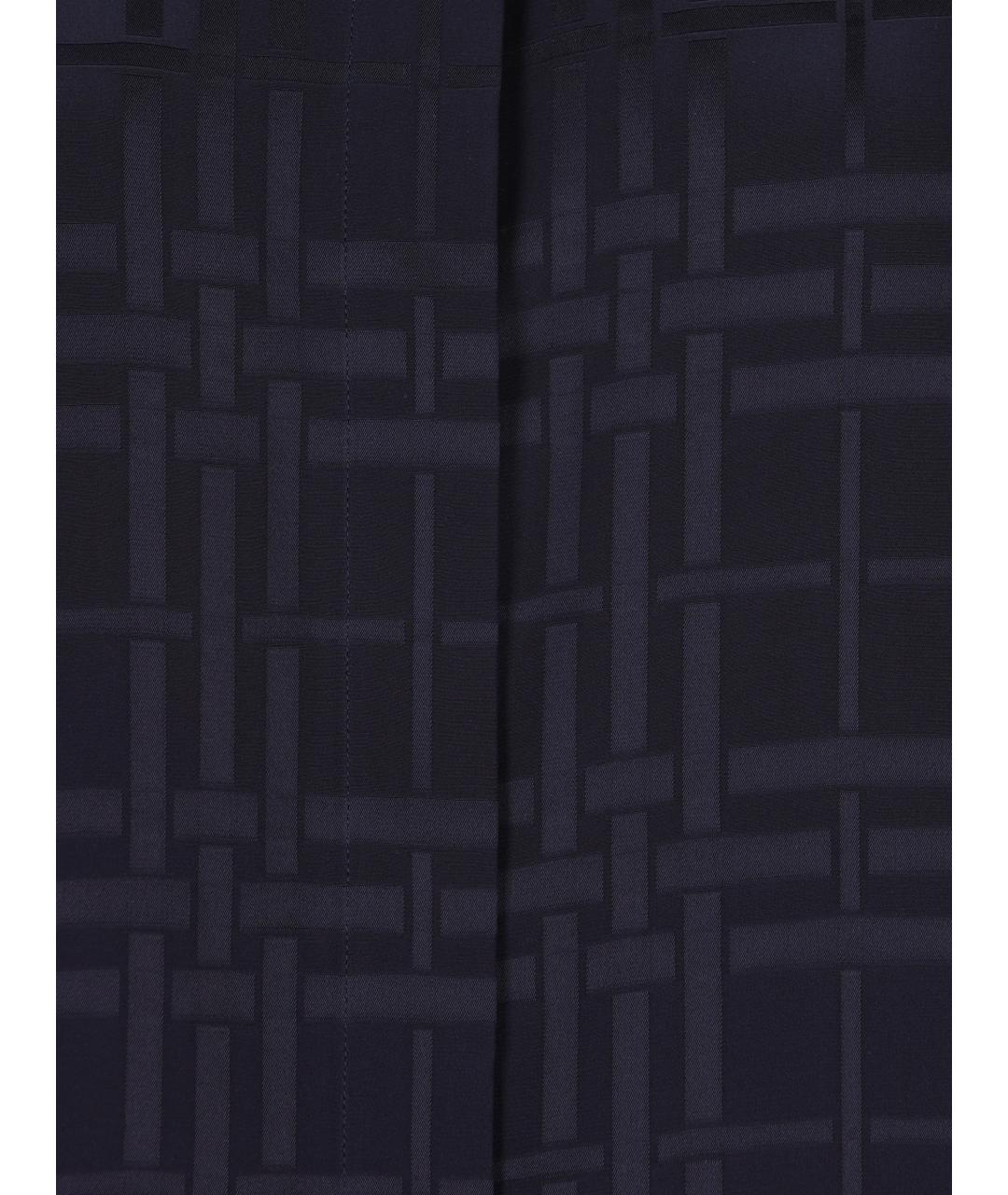 BURBERRY Темно-синяя шелковая рубашка, фото 3