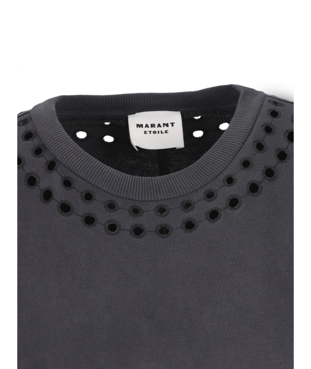ISABEL MARANT Черное хлопковое повседневное платье, фото 3