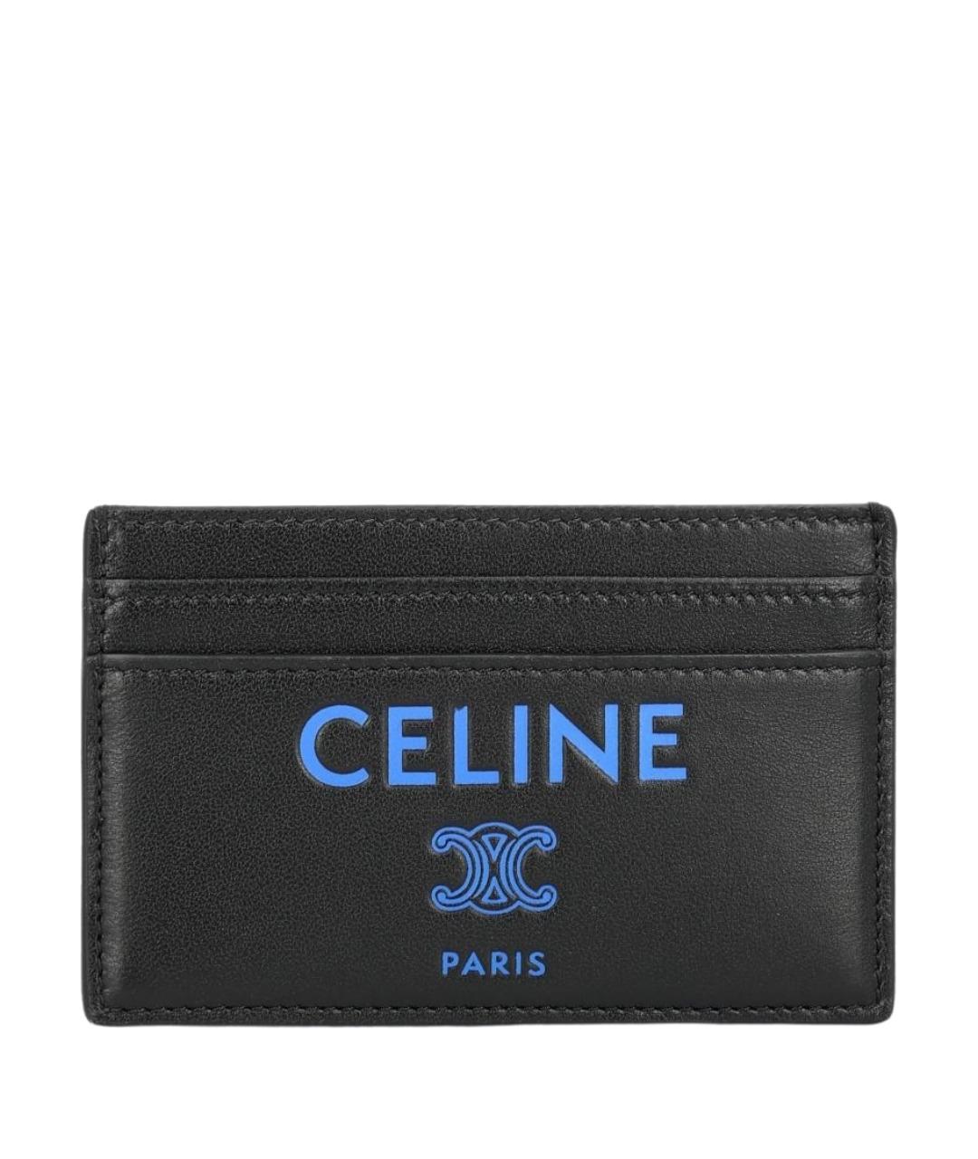 CELINE Черный кожаный кардхолдер, фото 1