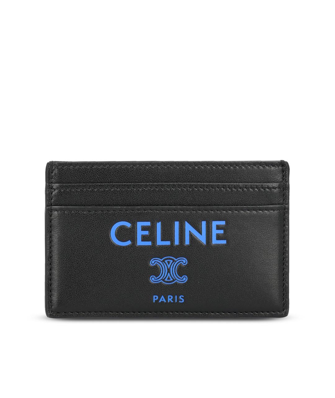 CELINE Черный кожаный кардхолдер, фото 5