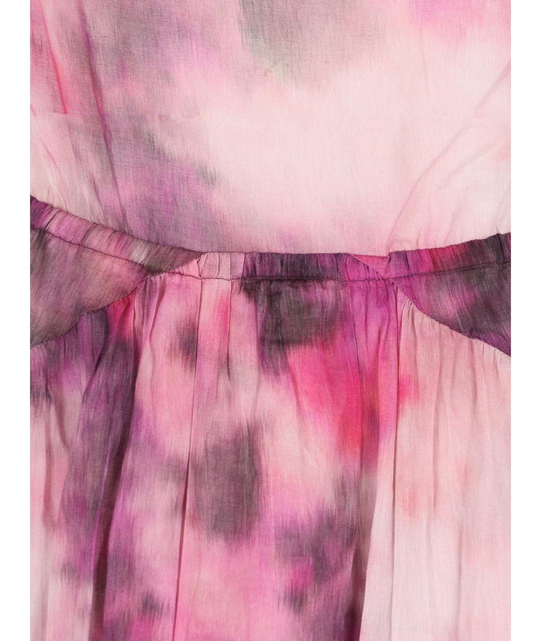 ISABEL MARANT Розовое хлопковое коктейльное платье, фото 3
