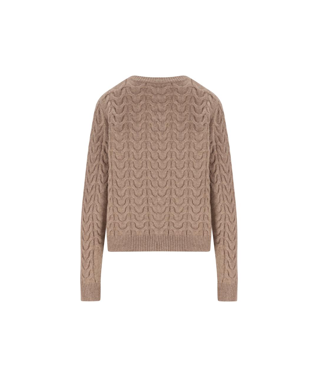 MAX MARA Бежевый кашемировый джемпер / свитер, фото 2