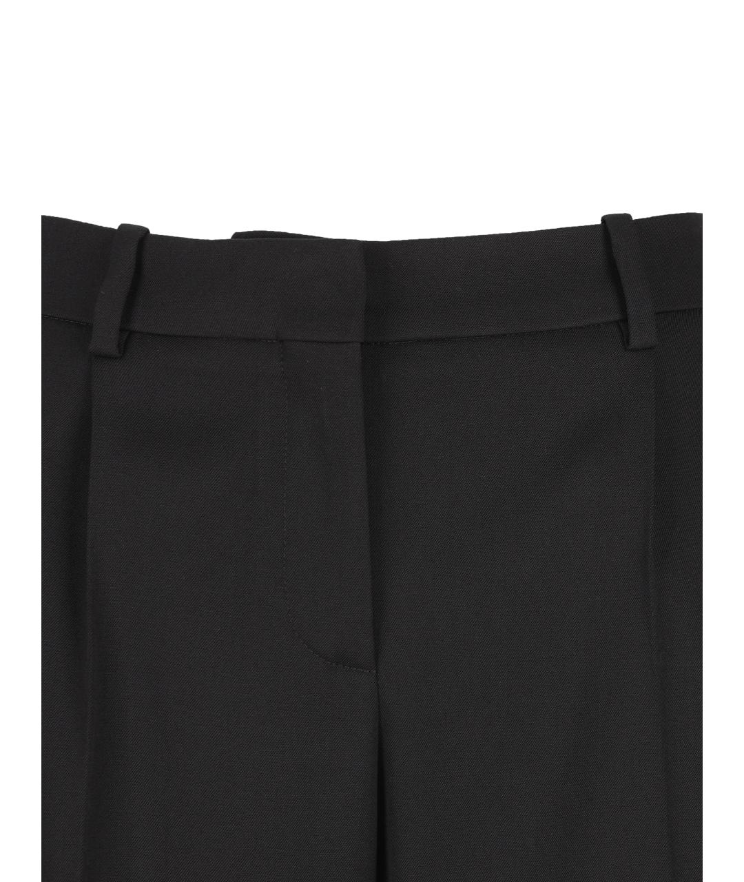 BALENCIAGA Черные шерстяные прямые брюки, фото 3