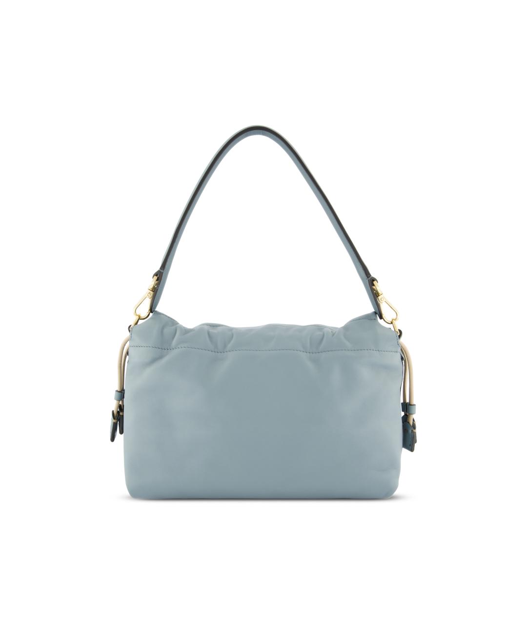 FENDI Голубая кожаная сумка через плечо, фото 2