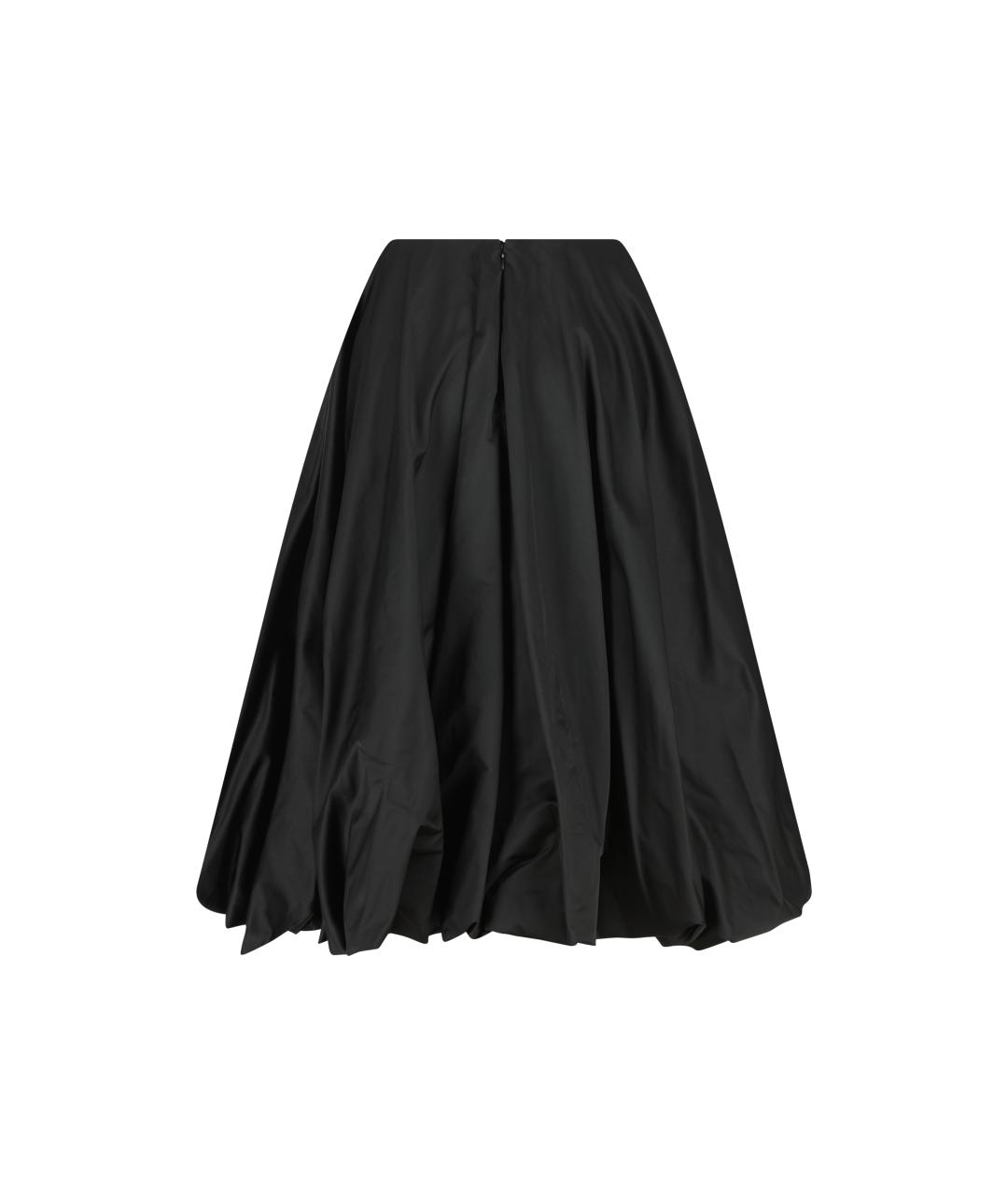BALENCIAGA Черная полиэстеровая юбка миди, фото 2