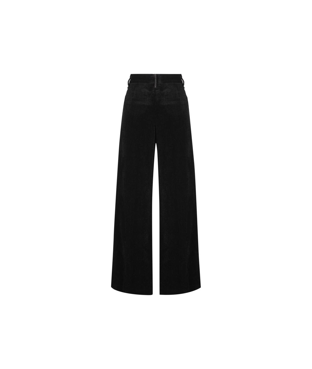 BRUNELLO CUCINELLI Черные вискозные брюки широкие, фото 2
