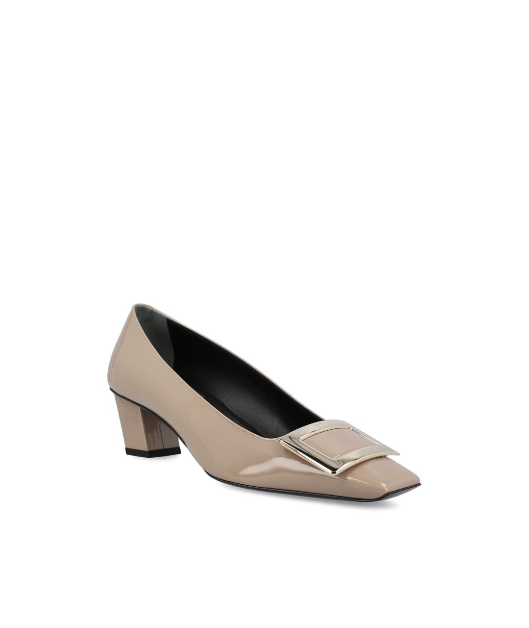 ROGER VIVIER Бежевые туфли из лакированной кожи, фото 2