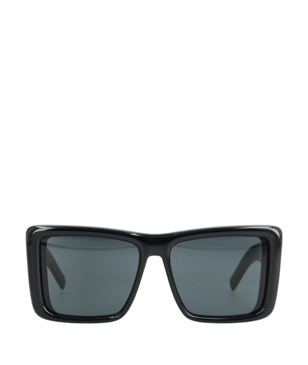 SAINT LAURENT Черные пластиковые солнцезащитные очки, фото 1
