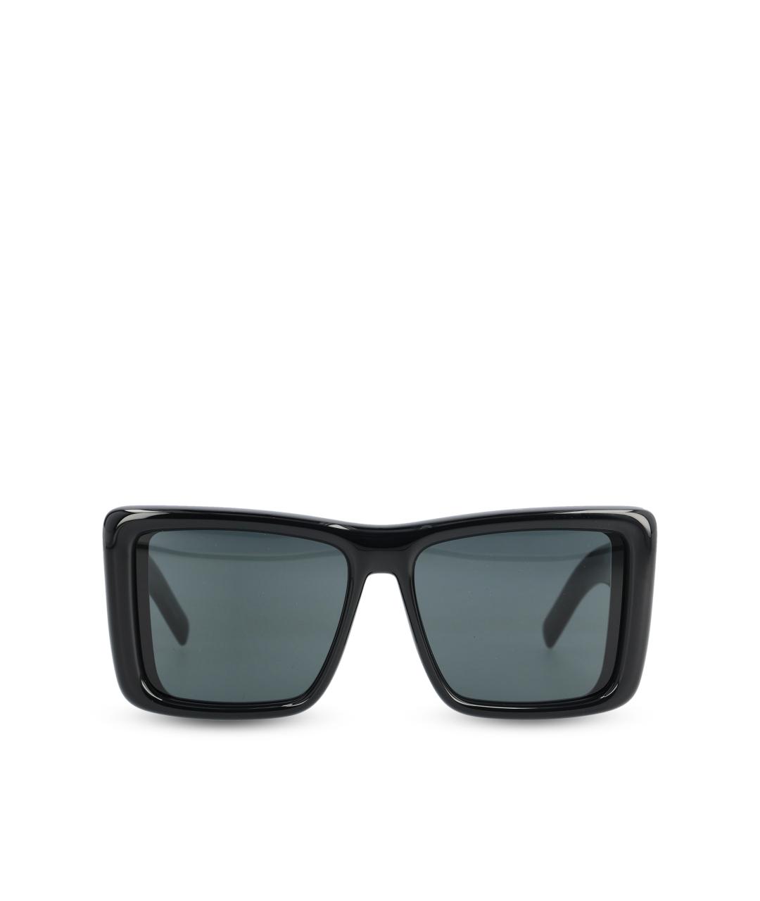 SAINT LAURENT Черные пластиковые солнцезащитные очки, фото 5