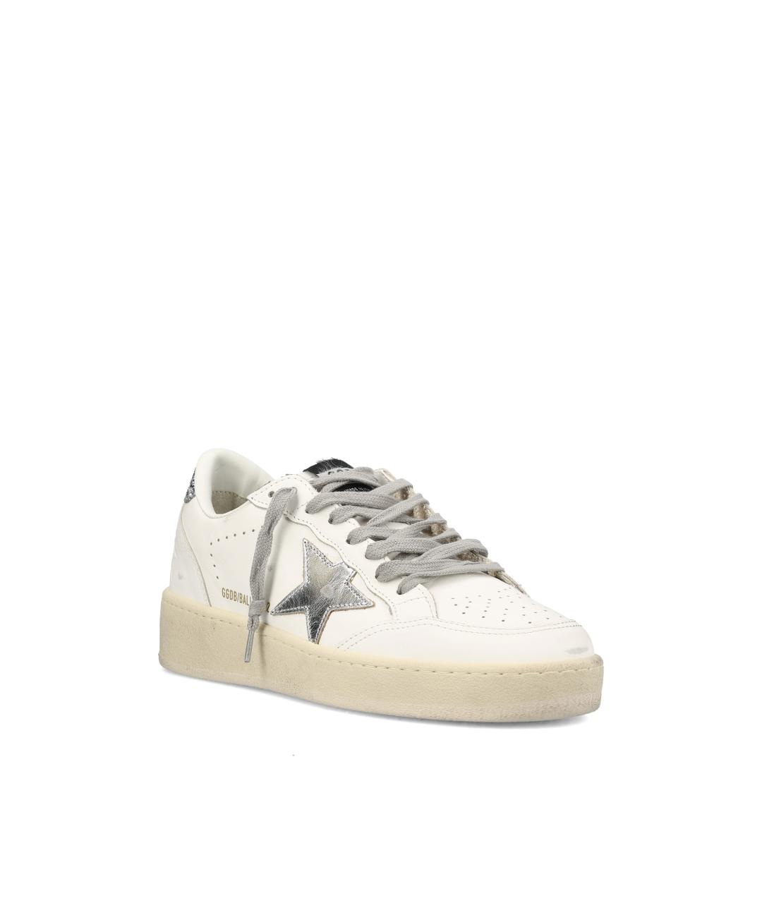 GOLDEN GOOSE Белые кожаные кеды, фото 2