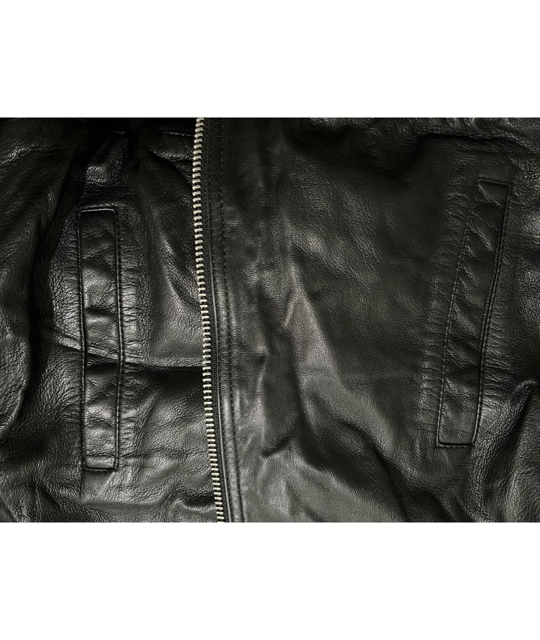ICEBERG Черная кожаная куртка, фото 4