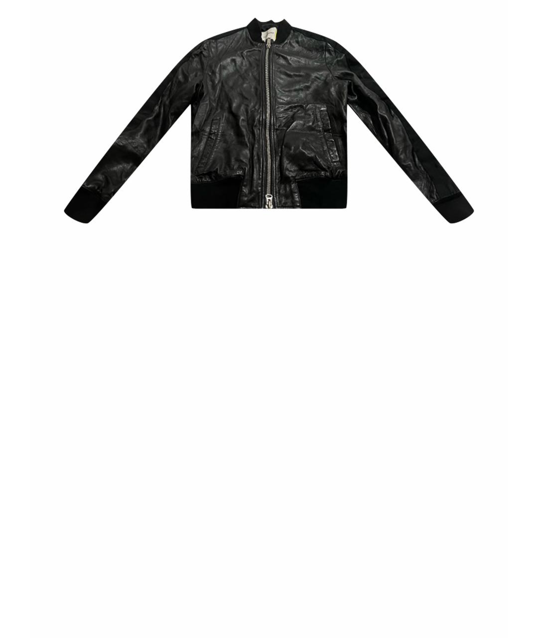 ICEBERG Черная кожаная куртка, фото 1