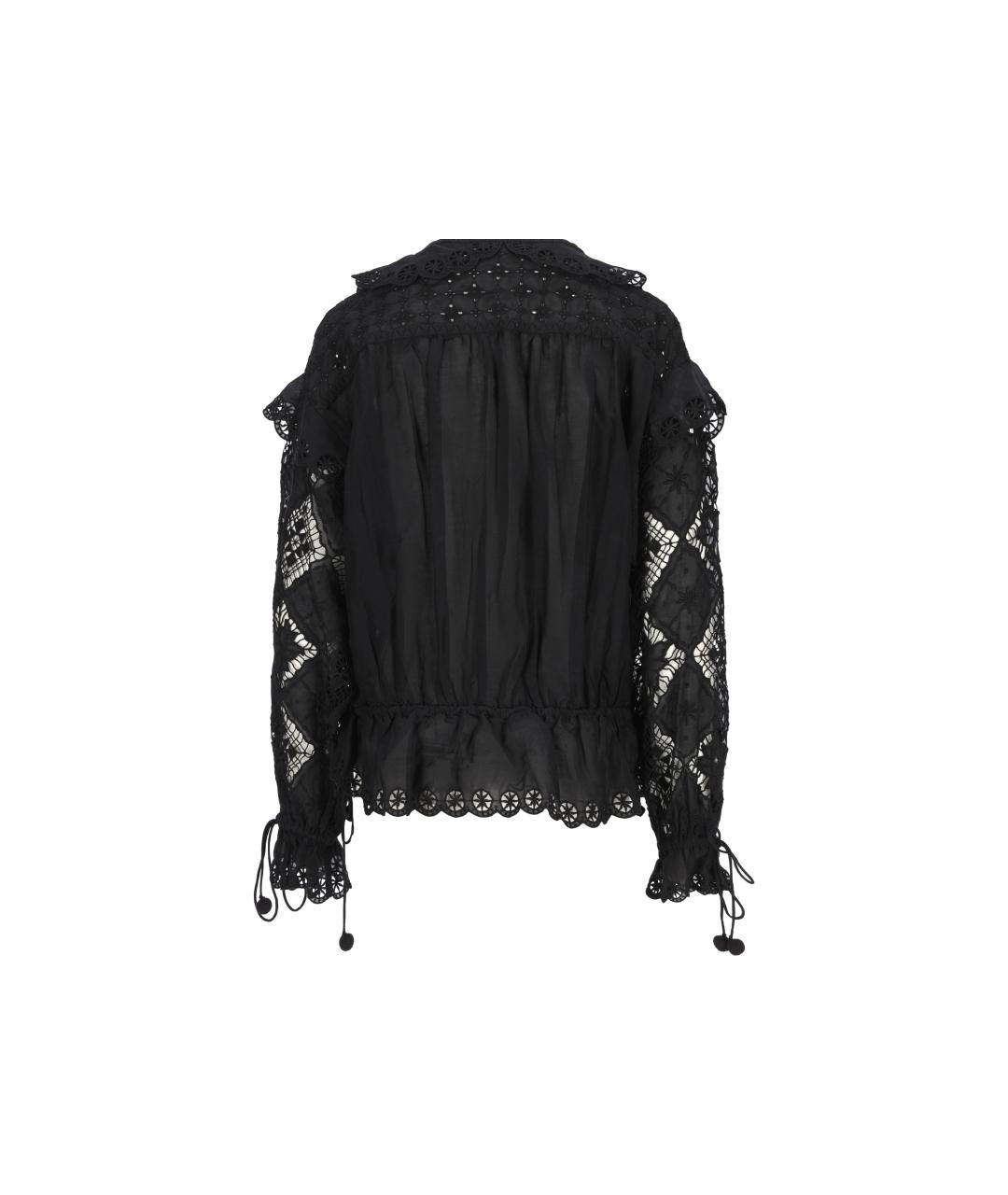 ISABEL MARANT Черная хлопковая блузы, фото 2