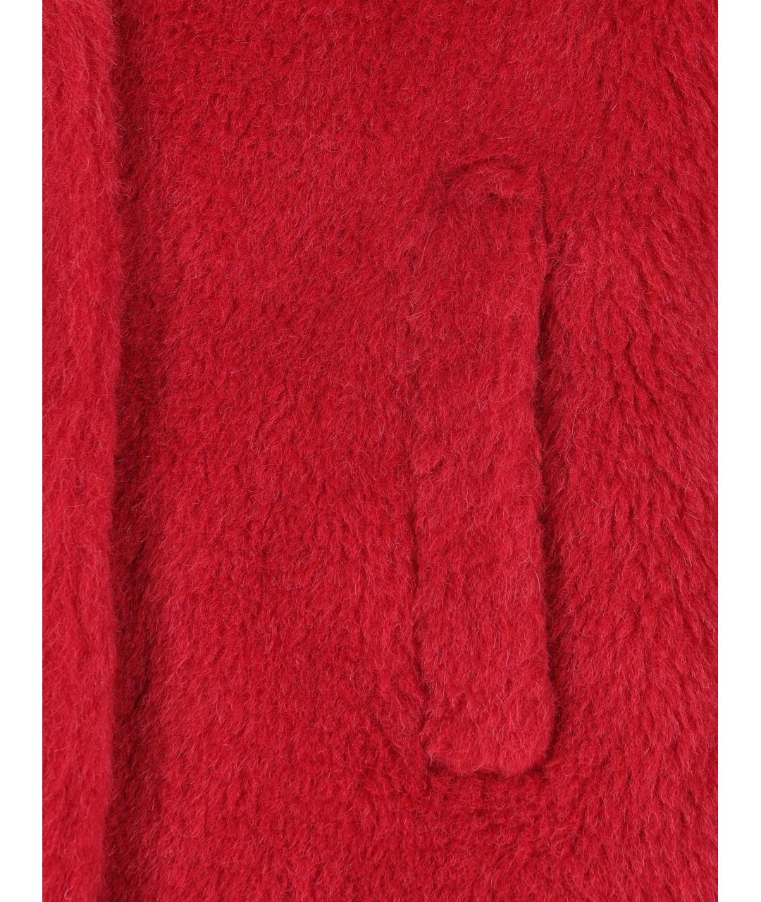 MAX MARA Красная шерстяная шуба, фото 4
