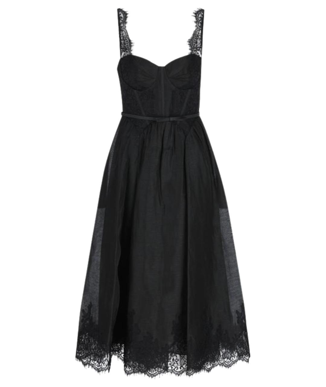 ZIMMERMANN Черное льняное платье, фото 1
