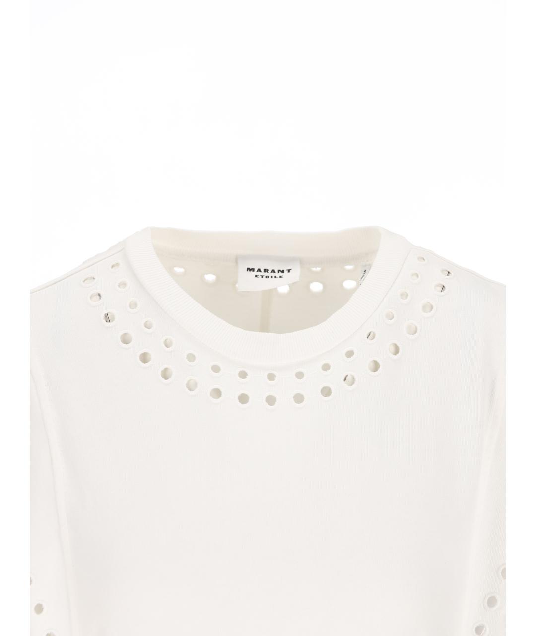 ISABEL MARANT Белое хлопковое повседневное платье, фото 4