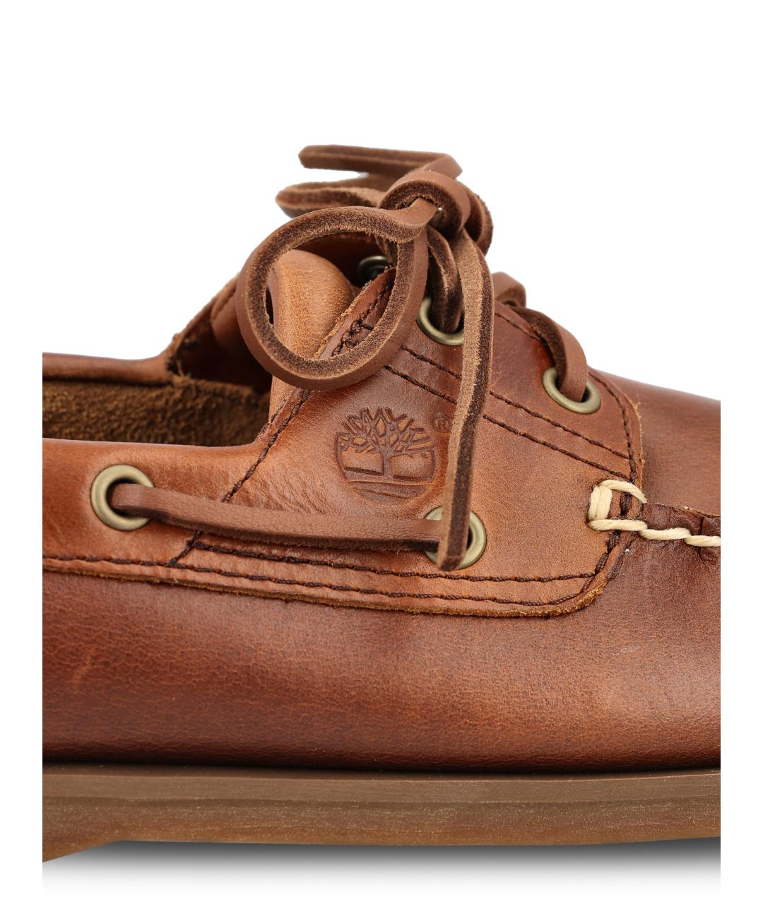 TIMBERLAND Коричневые кожаные лоферы, фото 4
