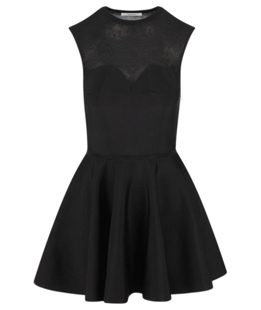 GIVENCHY Черное вискозное повседневное платье, фото 1