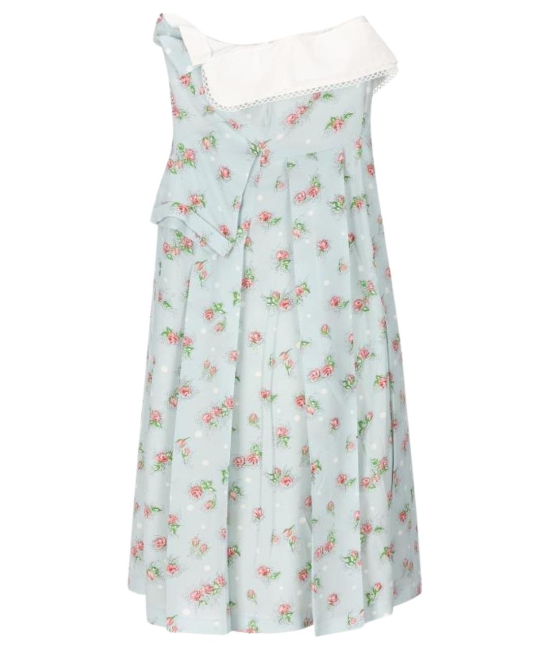 MIU MIU Голубое повседневное платье, фото 2