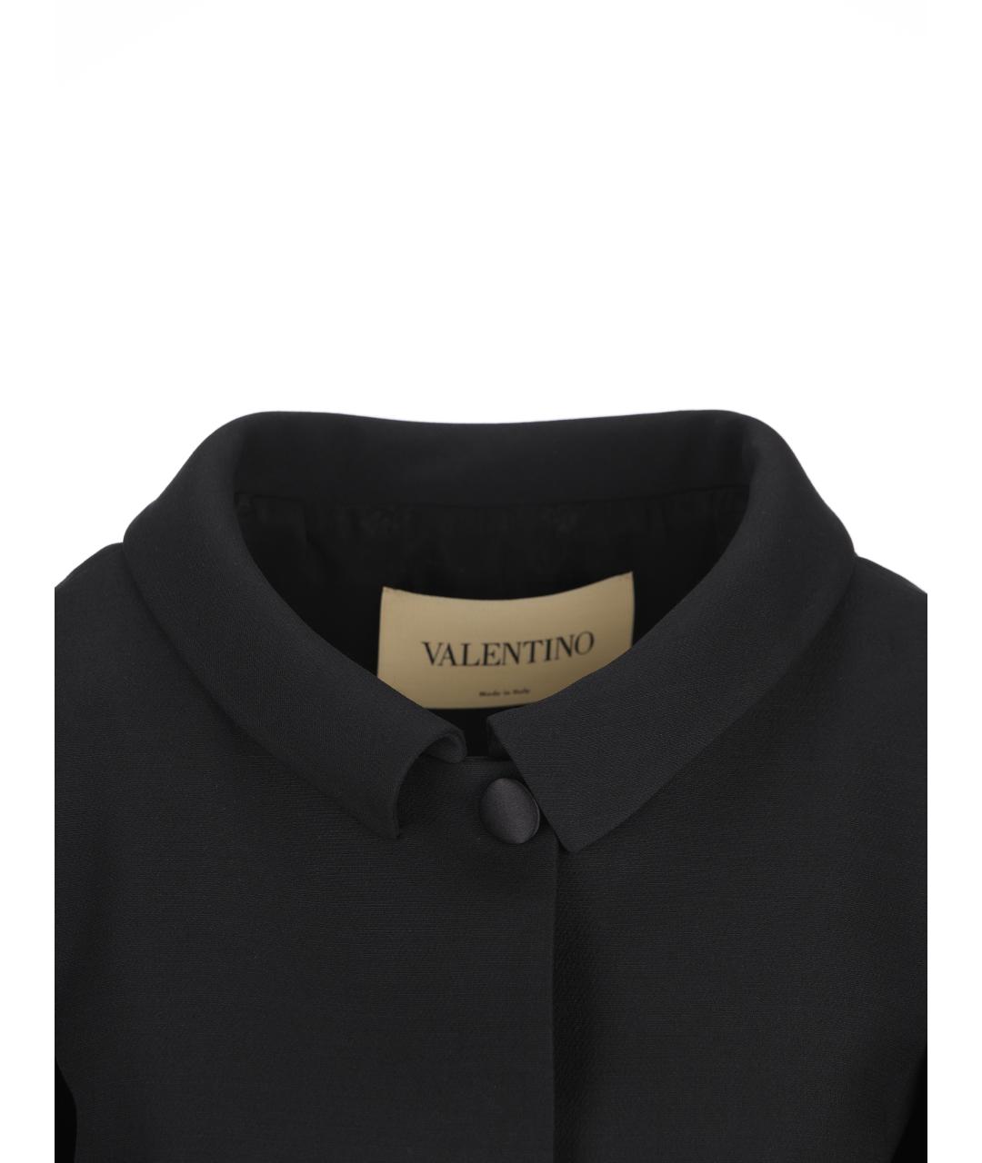 VALENTINO Черное шерстяное пальто, фото 3