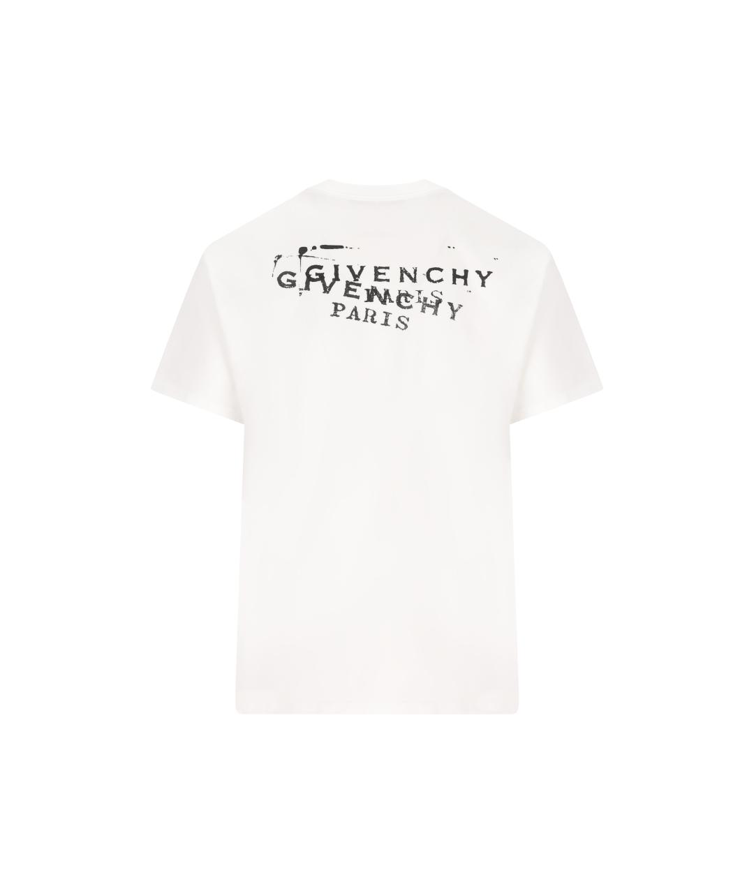 GIVENCHY Белая хлопковая футболка, фото 2