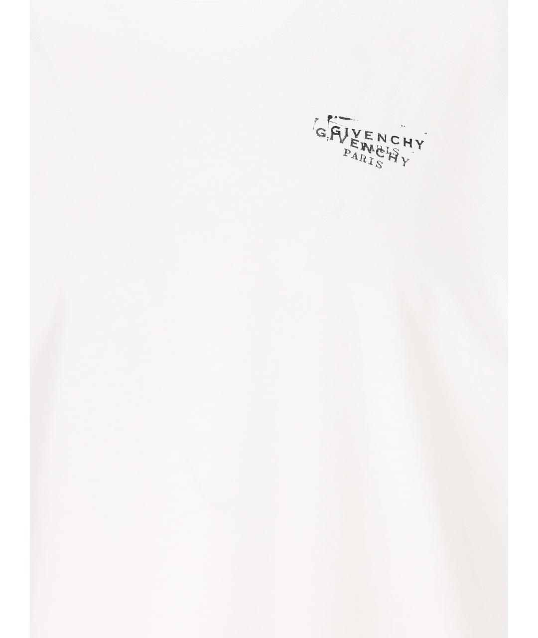 GIVENCHY Белая хлопковая футболка, фото 4