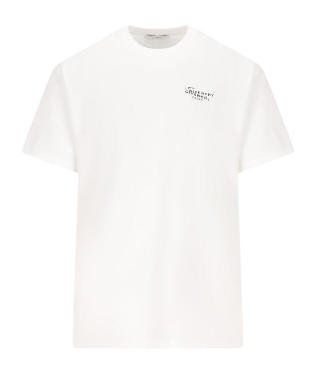 GIVENCHY Белая хлопковая футболка, фото 1