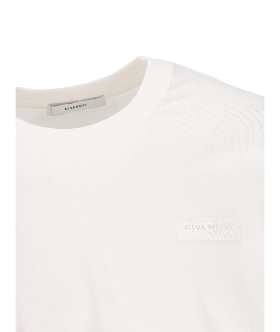 GIVENCHY Белая хлопковая футболка, фото 4