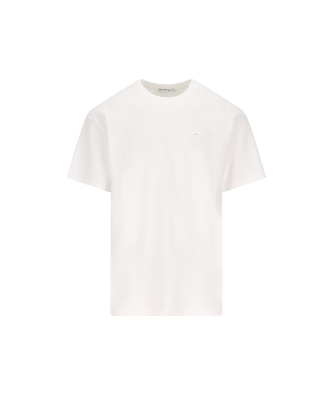 GIVENCHY Белая хлопковая футболка, фото 5