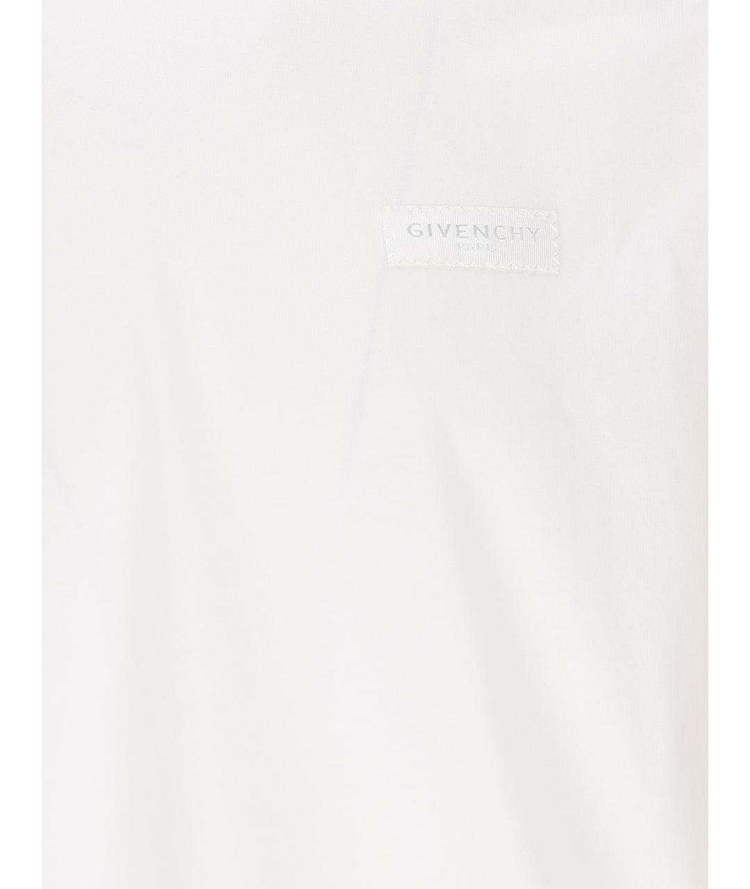 GIVENCHY Белая хлопковая футболка, фото 3