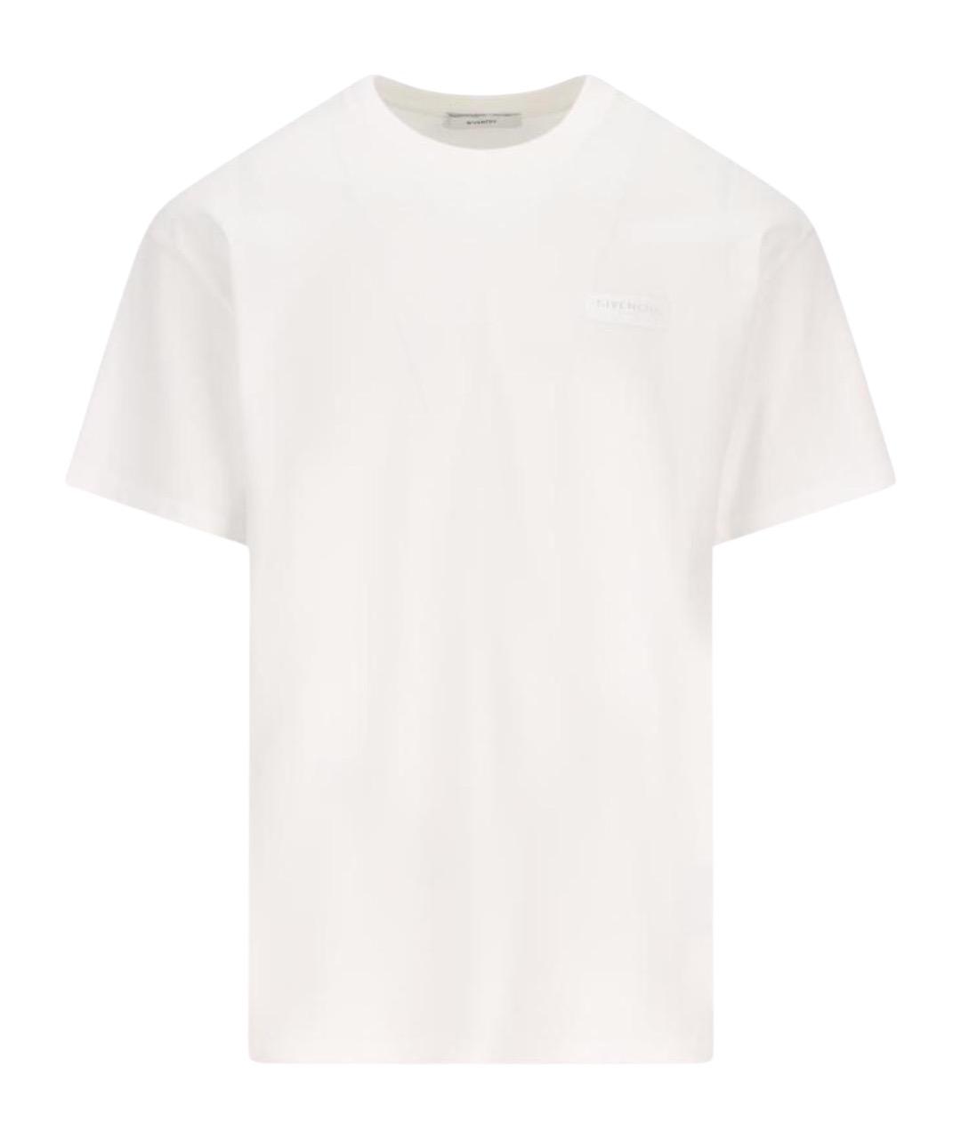GIVENCHY Белая хлопковая футболка, фото 1