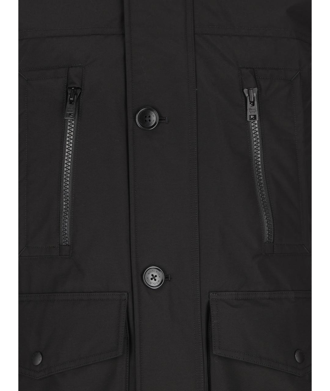 WOOLRICH Черная полиэстеровая парка, фото 4