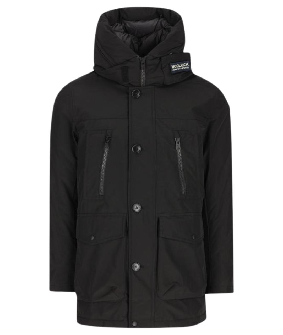 WOOLRICH Черная полиэстеровая парка, фото 1