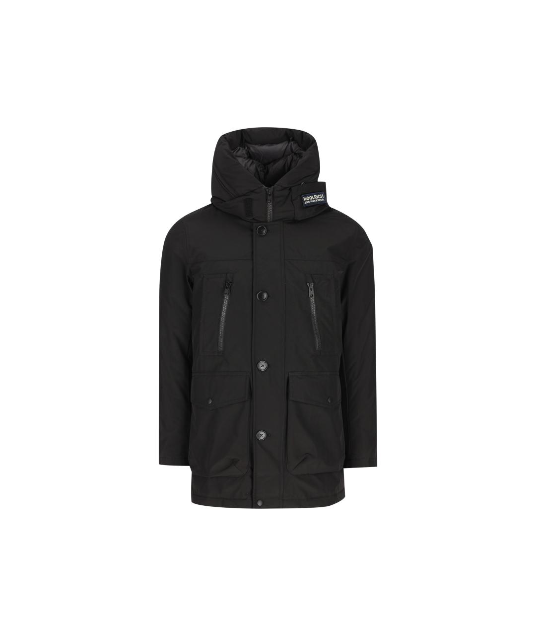 WOOLRICH Черная полиэстеровая парка, фото 5