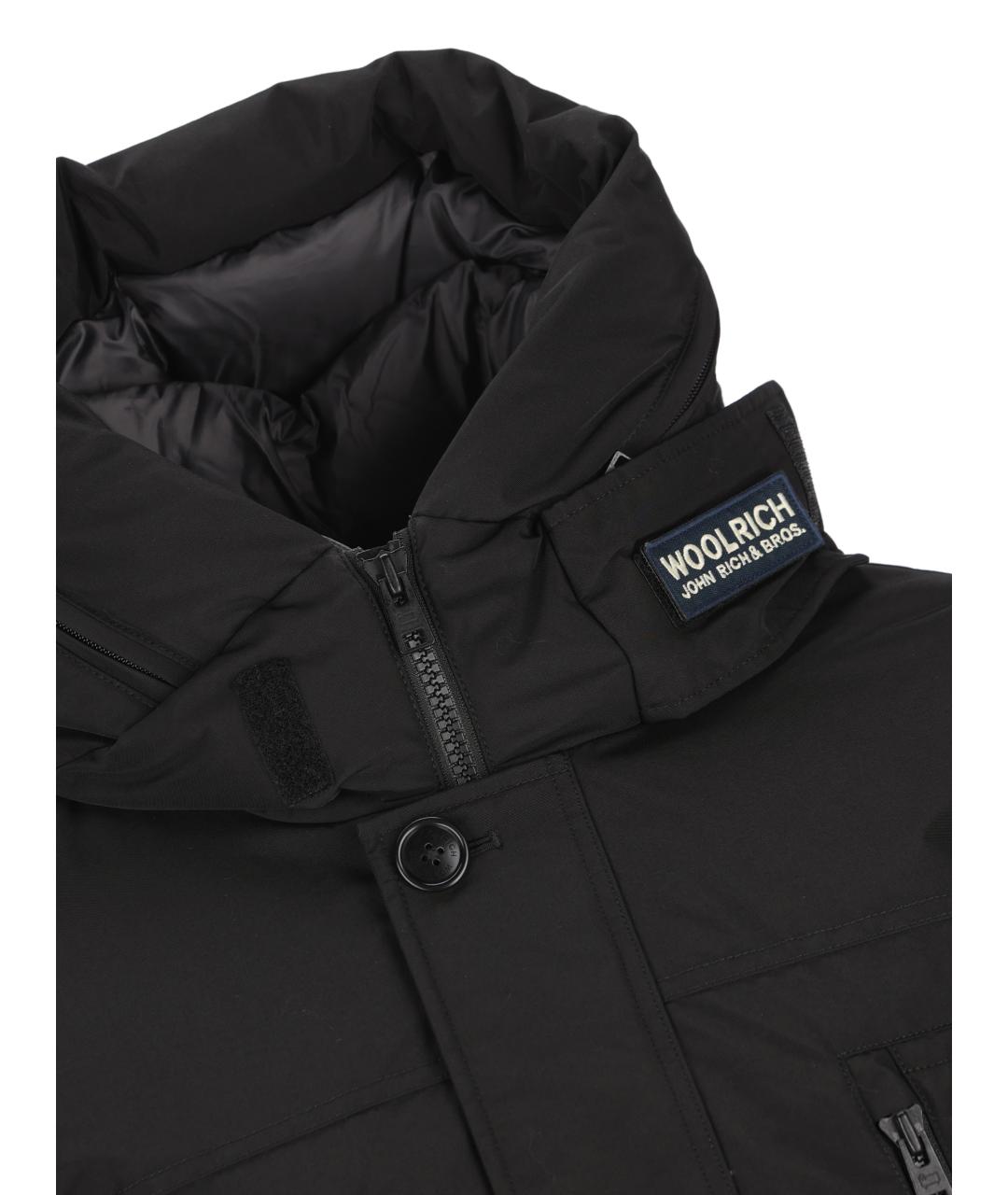 WOOLRICH Черная полиэстеровая парка, фото 3