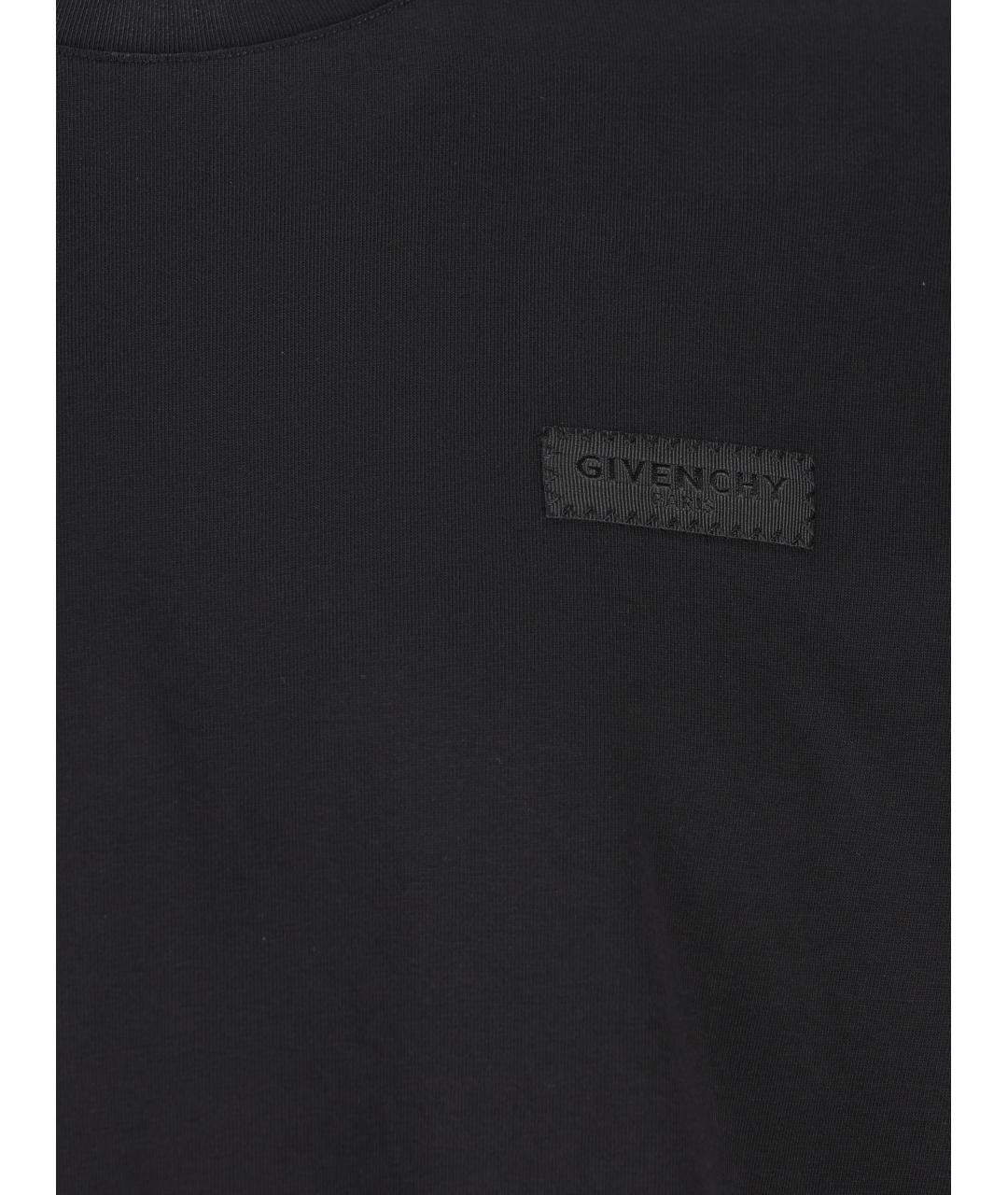GIVENCHY Черная хлопковая футболка, фото 3