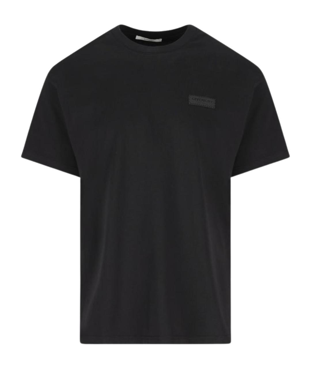 GIVENCHY Черная хлопковая футболка, фото 1
