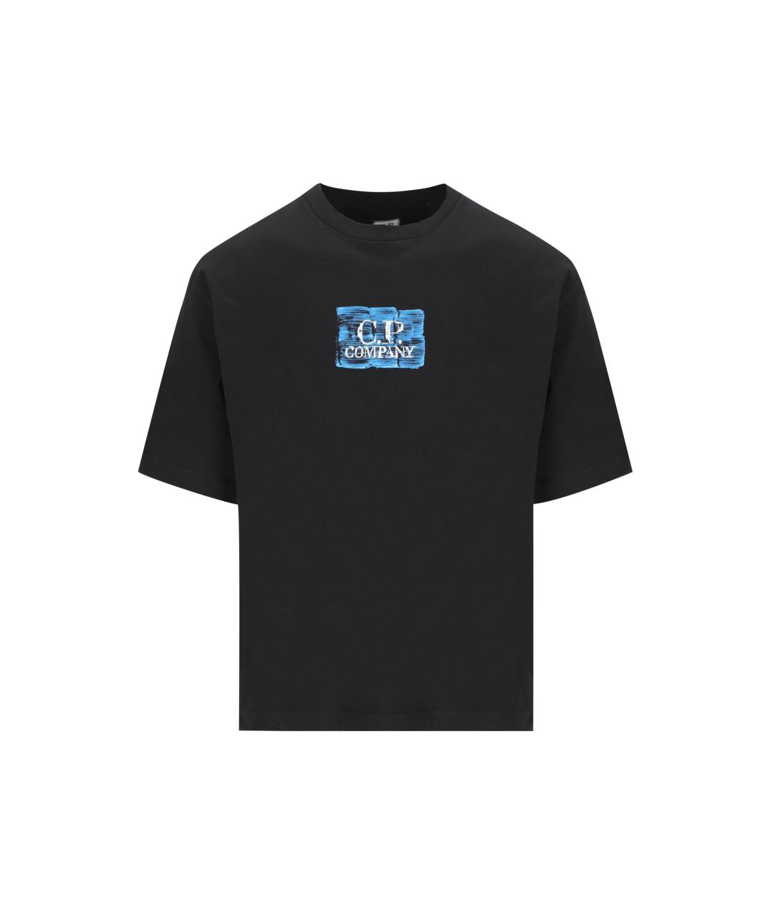 CP COMPANY Черная хлопковая футболка, фото 5