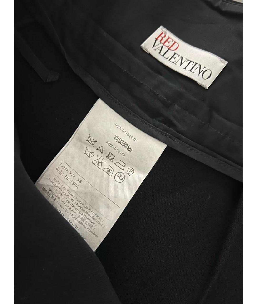 RED VALENTINO Черная полиэстеровая юбка миди, фото 3