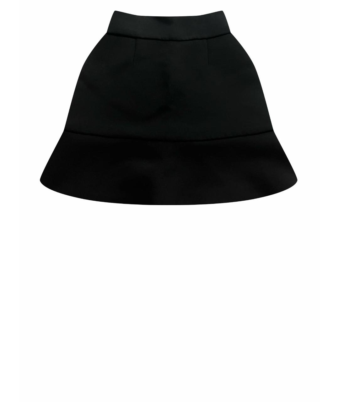 RED VALENTINO Черная полиэстеровая юбка миди, фото 1