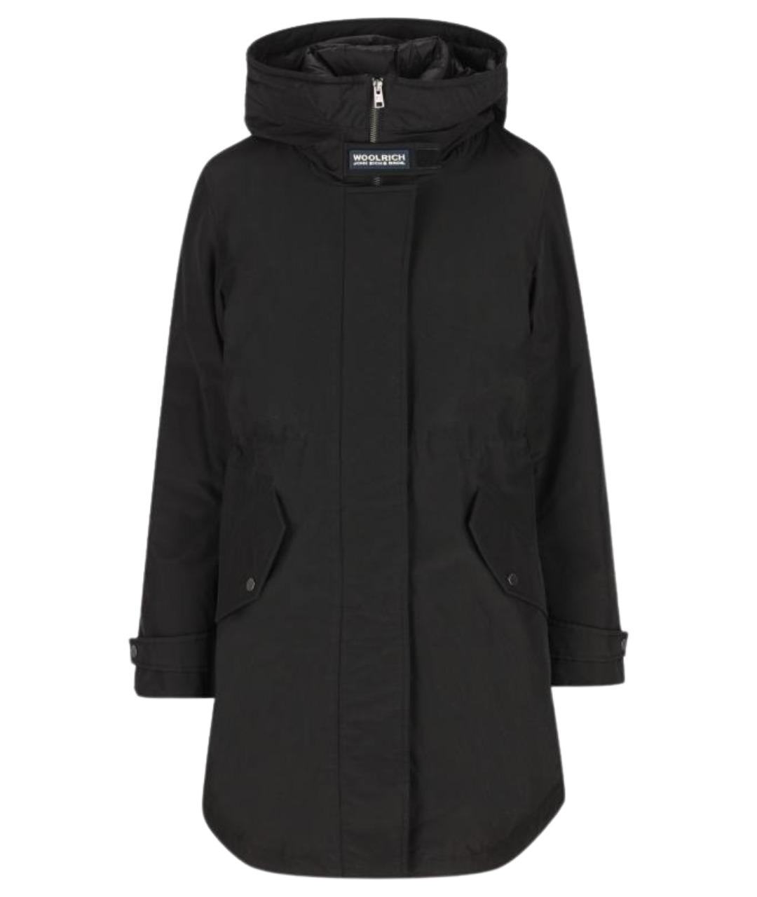 WOOLRICH Черная хлопко-эластановая парка, фото 1