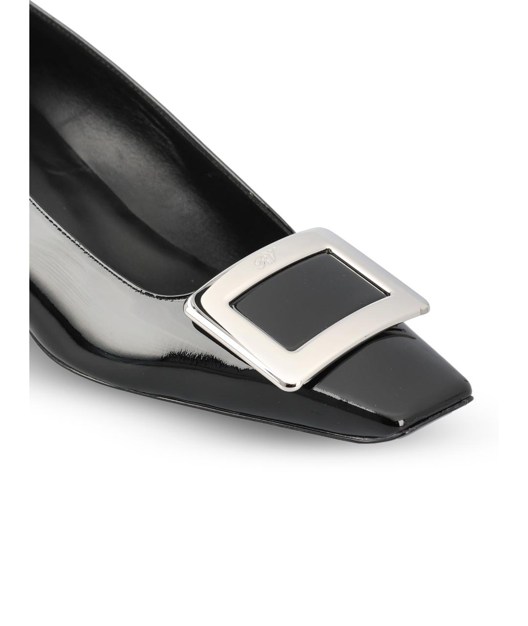 ROGER VIVIER Черные туфли из лакированной кожи, фото 4