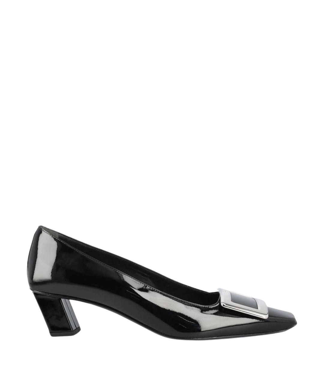 ROGER VIVIER Черные туфли из лакированной кожи, фото 1