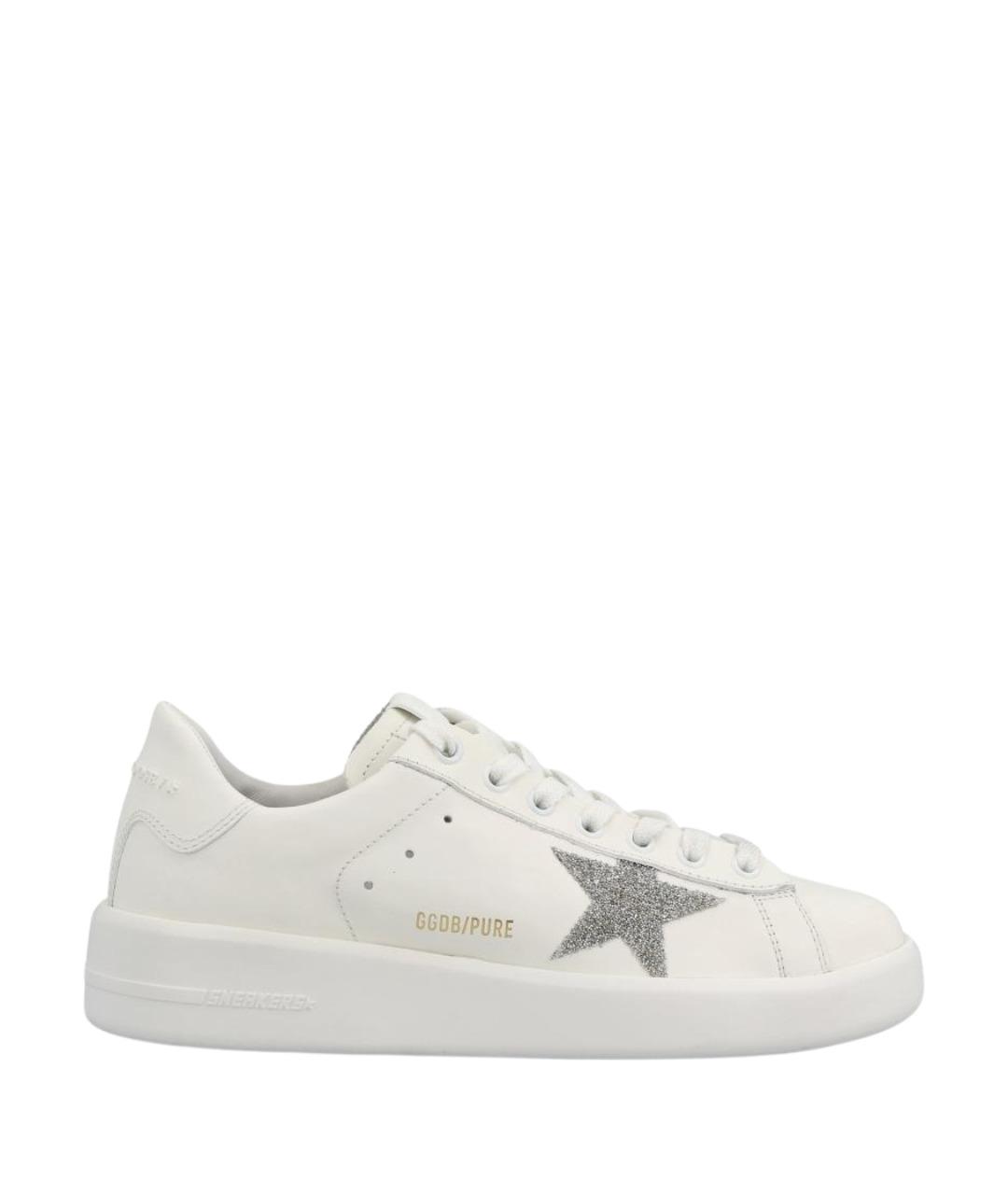 GOLDEN GOOSE Белые кожаные кеды, фото 1