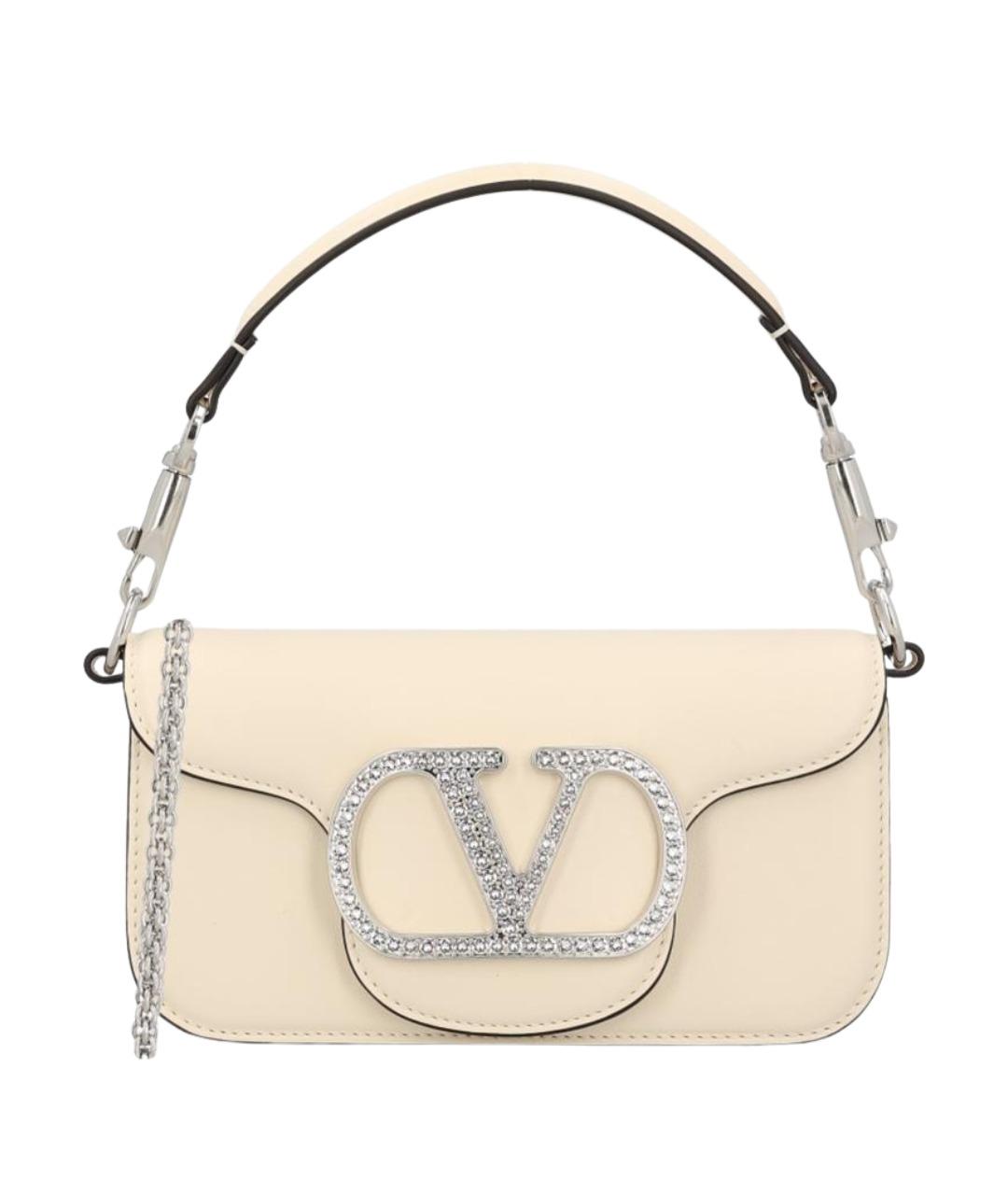 VALENTINO Бежевая кожаная сумка тоут, фото 1